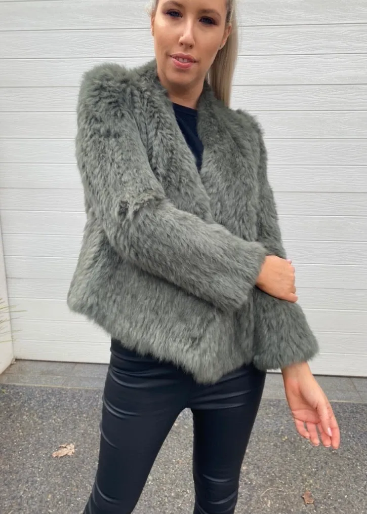 Ada Fur Jacket - Green