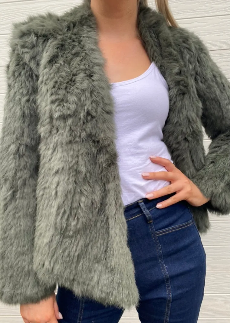 Ada Fur Jacket - Green