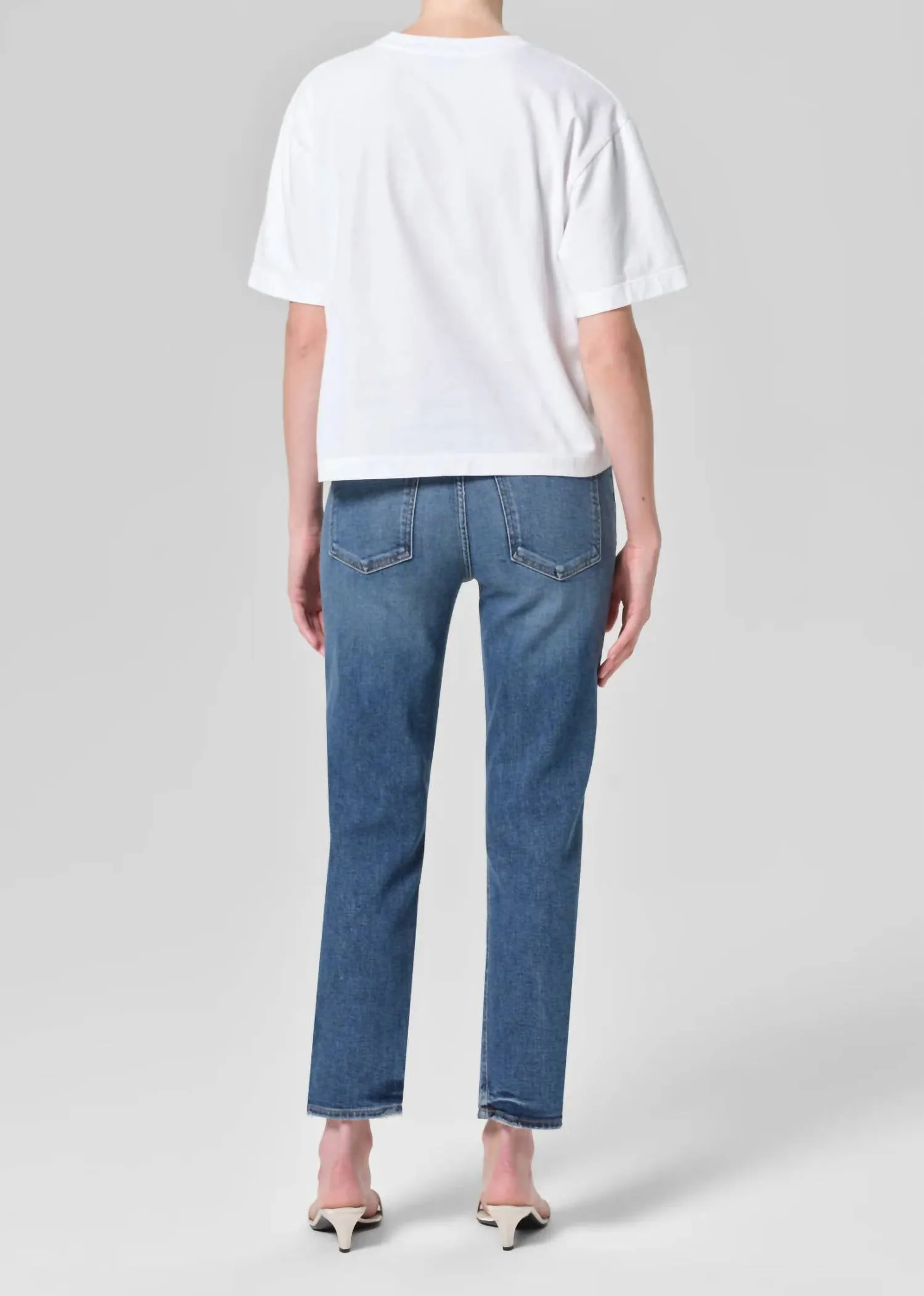 Agolde - Kye Mid Rise Straight Crop Jeans