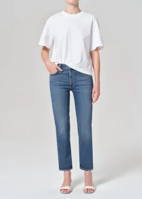 Agolde - Kye Mid Rise Straight Crop Jeans