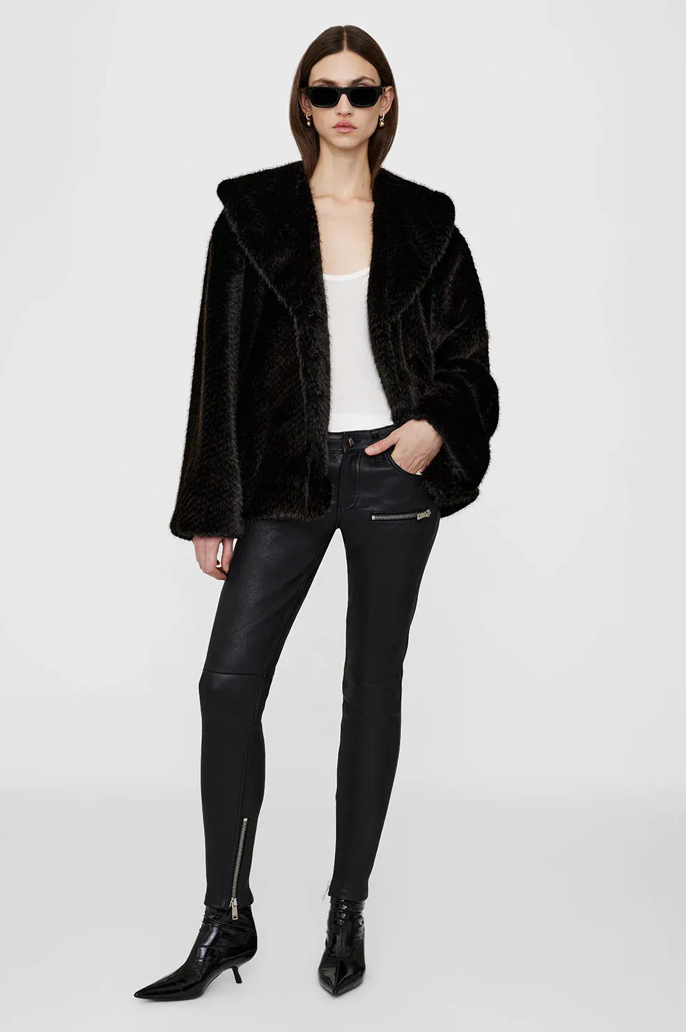 Anine Bing REMY PANT - BLACK