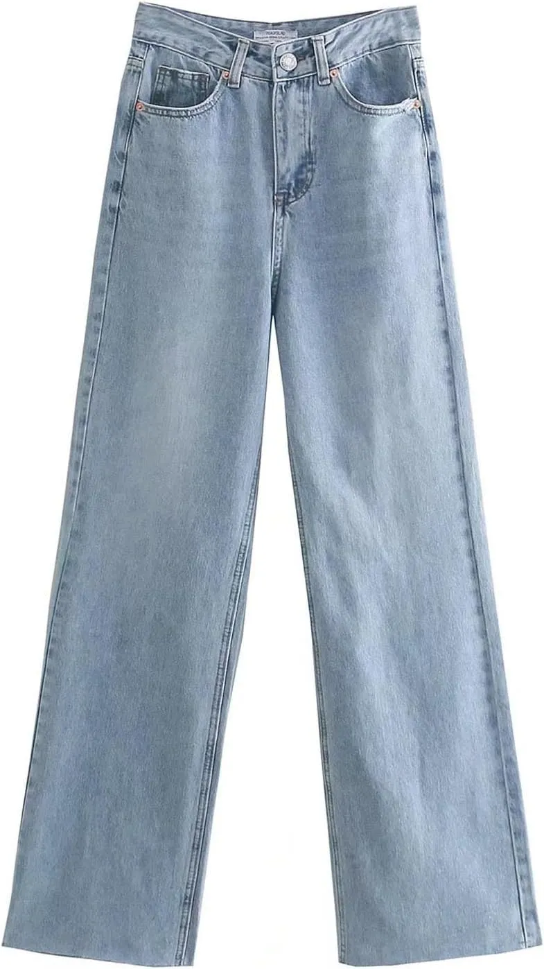 Bidobibo Stretchy Jeans for Women Plus Size Boot Cut Flare Jeans High Waisted Curvy Womens Pants Dressy Casual Straight Leg