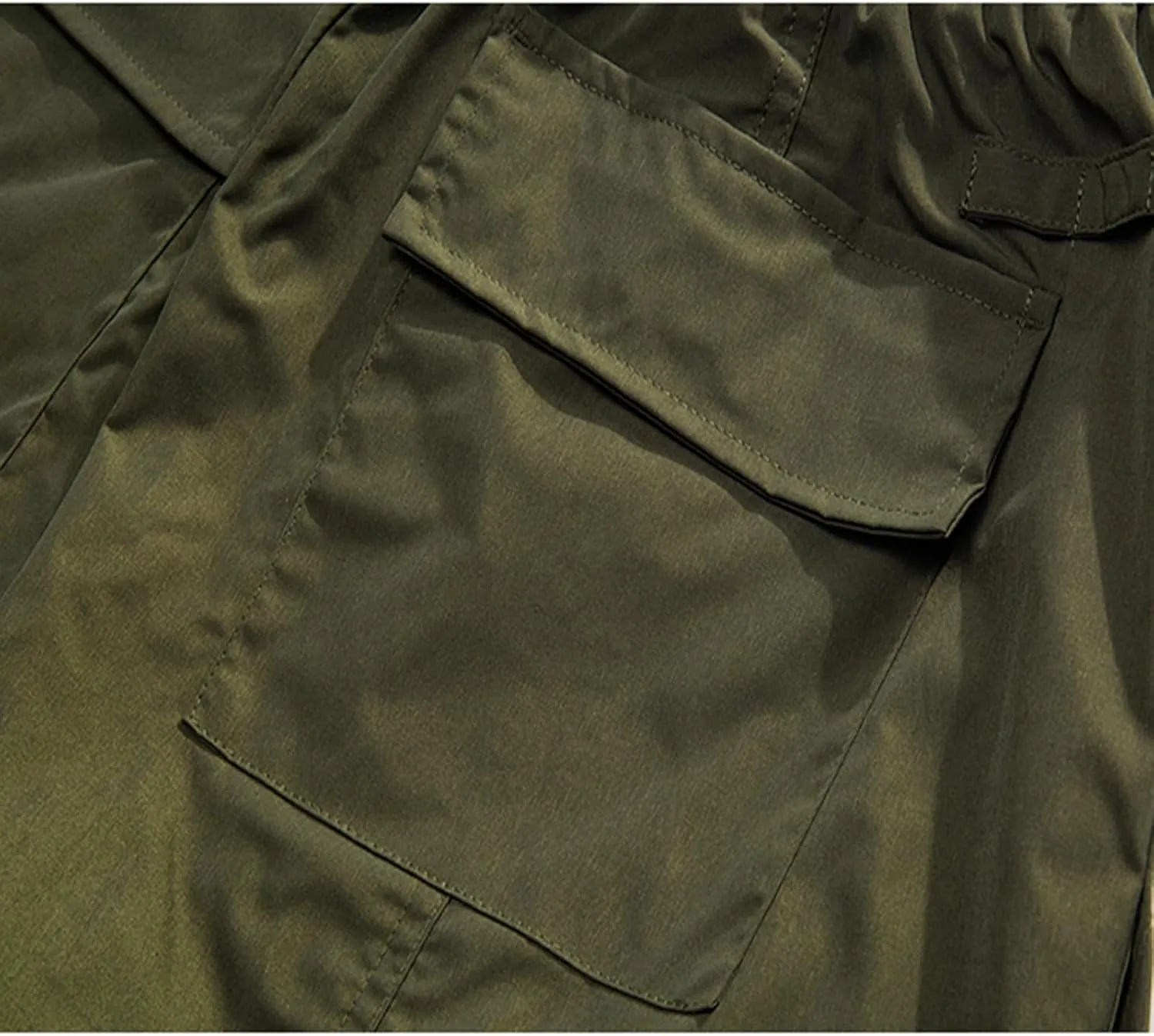 Cambkatl Men's Wide Leg Baggy Cargo Pants Trendy Casual Parachute Pant Loose Fit Joggers with Pockets for Streetwear