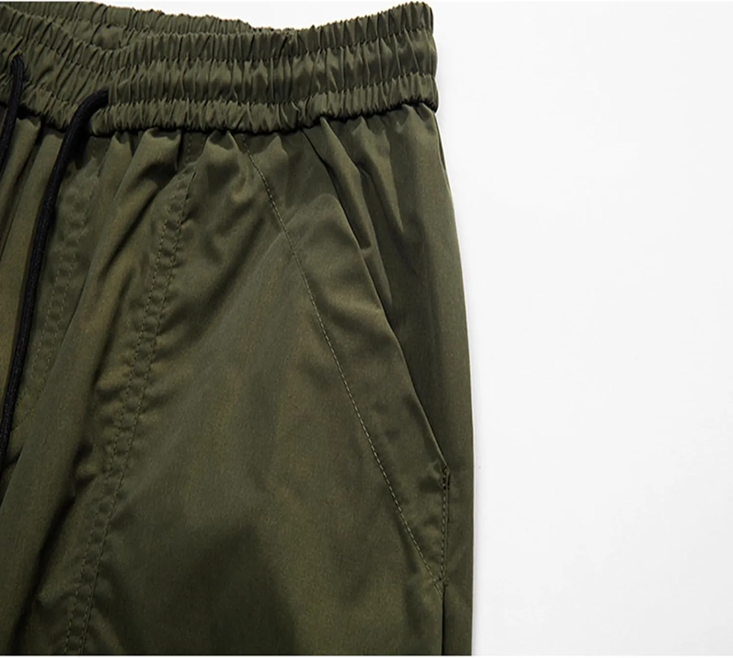 Cambkatl Men's Wide Leg Baggy Cargo Pants Trendy Casual Parachute Pant Loose Fit Joggers with Pockets for Streetwear
