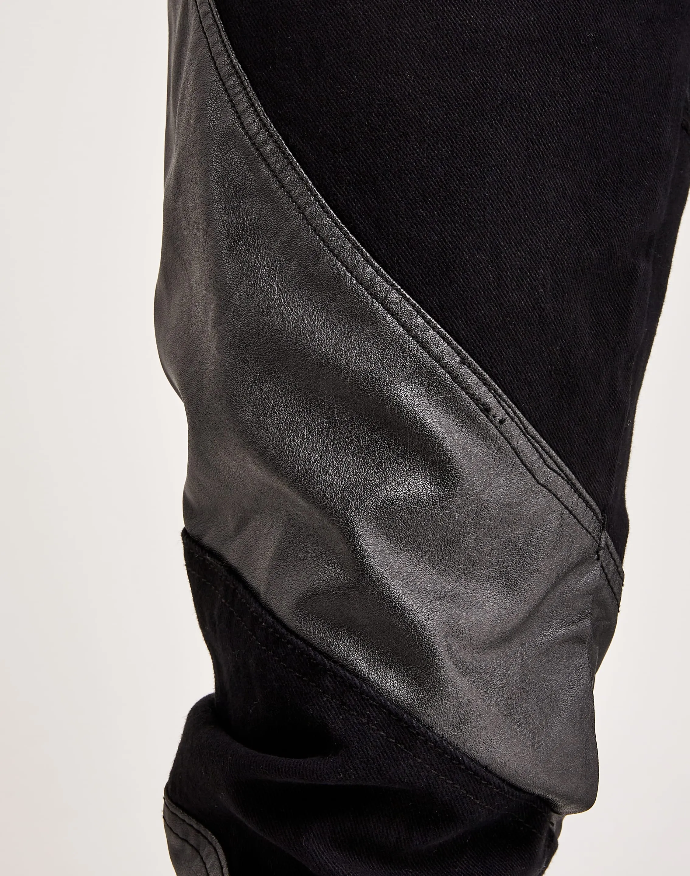 First Row Premium Leather Mix Pants