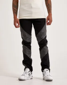 First Row Premium Leather Mix Pants
