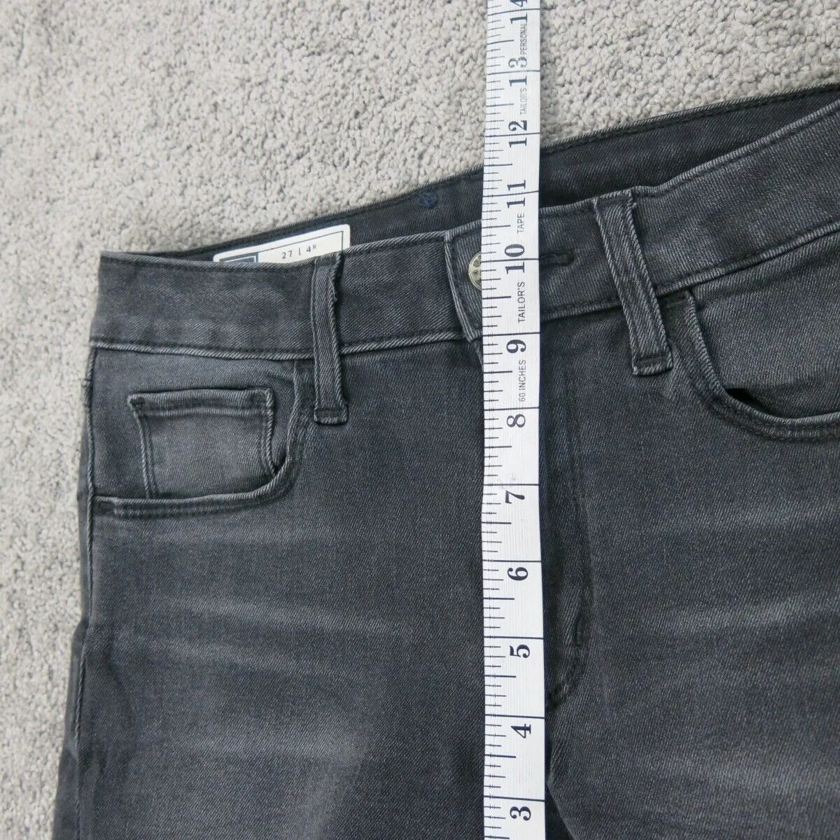 Gap Womens Universal Legging Denim Jeans Stretch Mid Rise Black Size 27/4 Reg