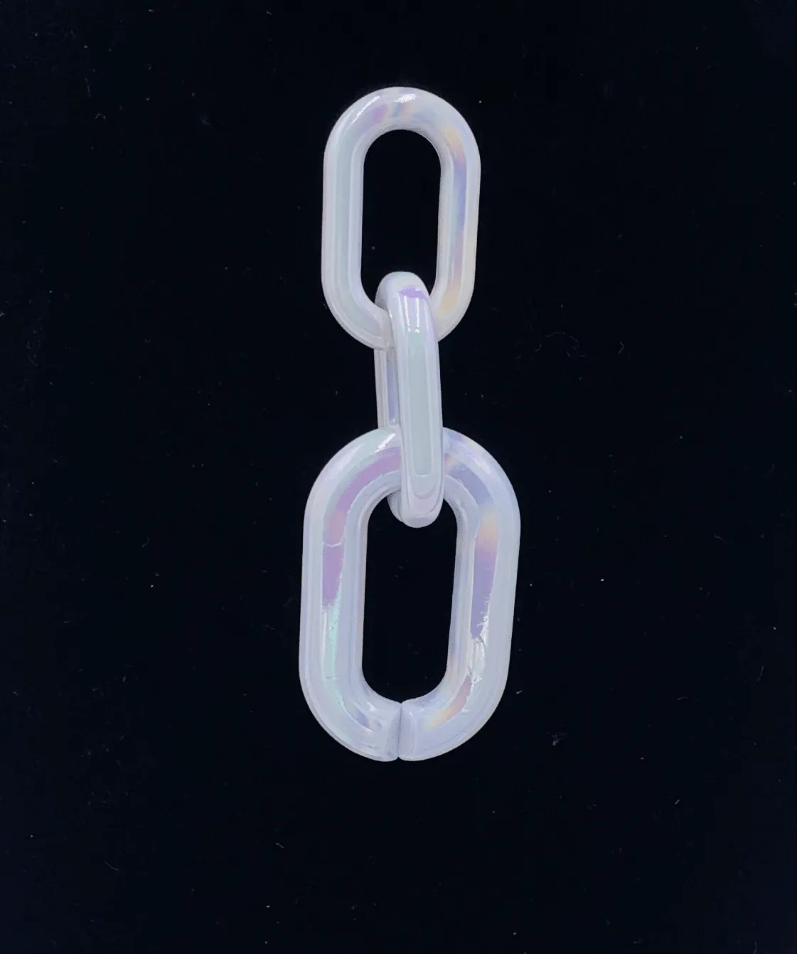 Iridescent Chain Link Earrings