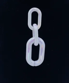 Iridescent Chain Link Earrings