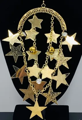 LARGE Gold Star Dangles