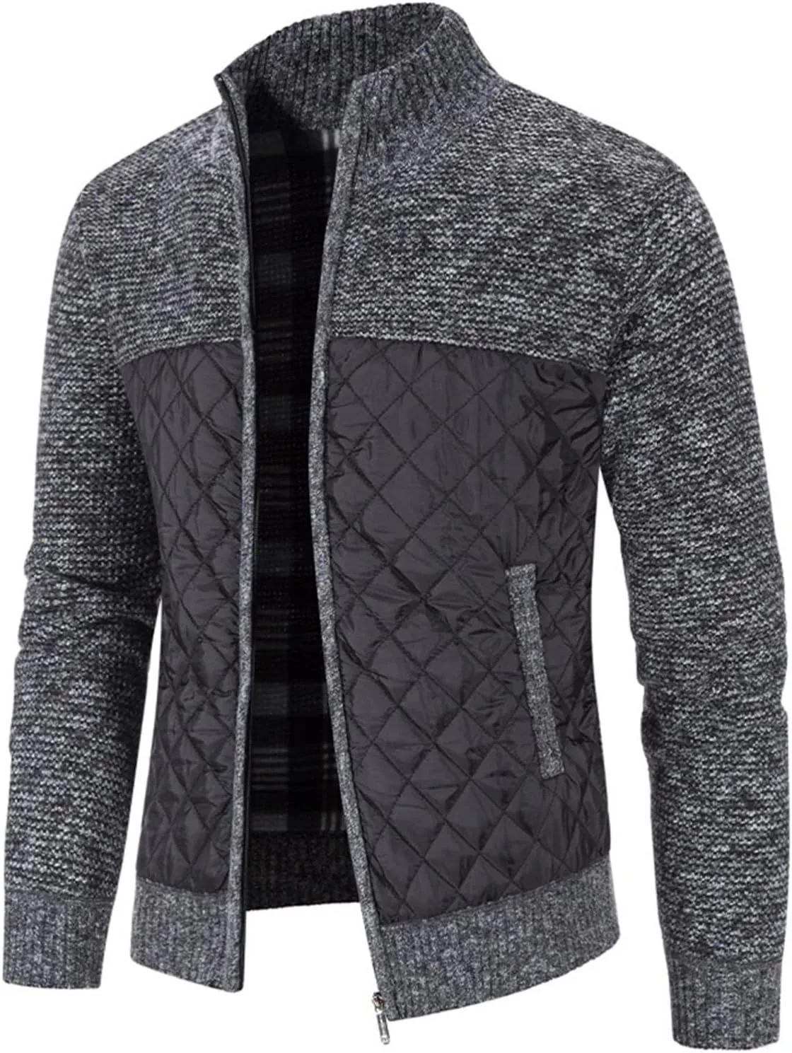 LCMTWX Men's Thicken Warm Winter Coat Solid Color Jacket Leather Windbreaker Long Sleeve Coats Warm Long Winter Jackets