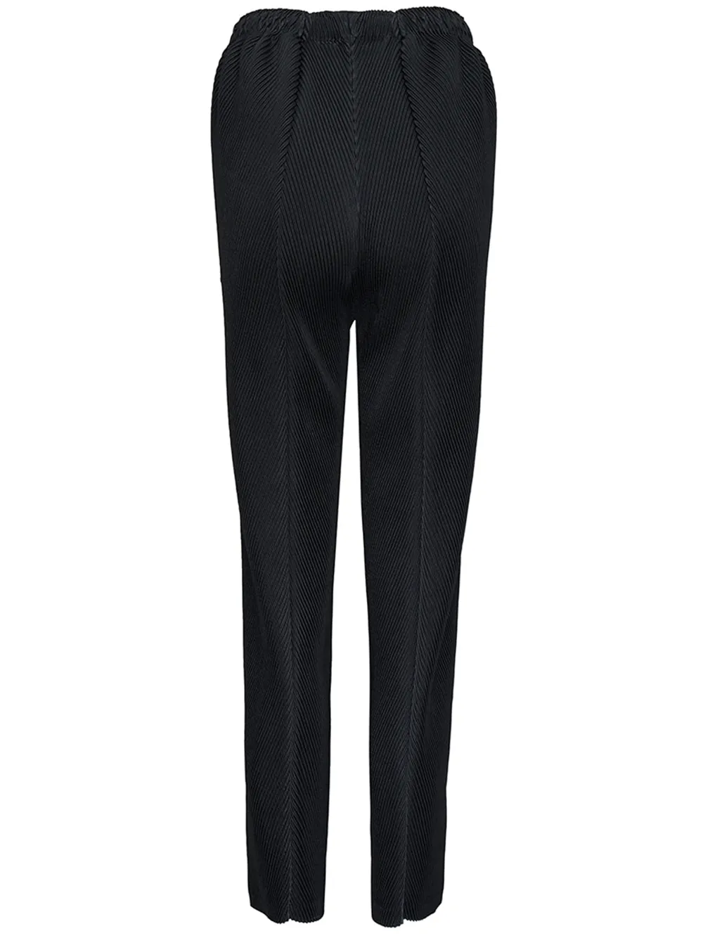 Leather Like Pleats Pleated Pants