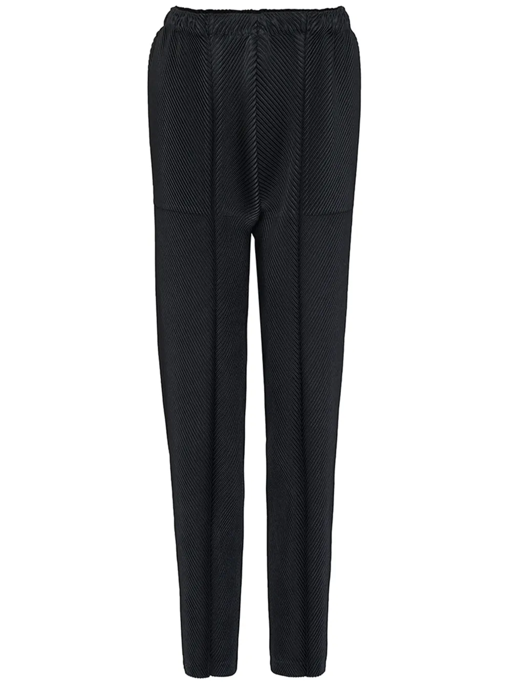 Leather Like Pleats Pleated Pants