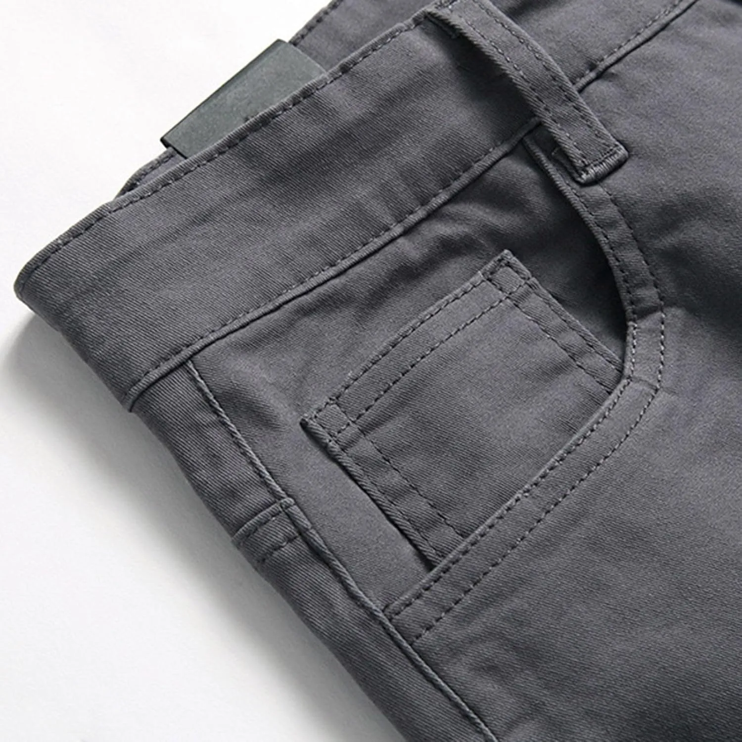 Mens Pants Jeans Slim Fit Loose Fit Straight Leg Jeans Comfortable Flexible Denim Pants Hip Hop Streetwear