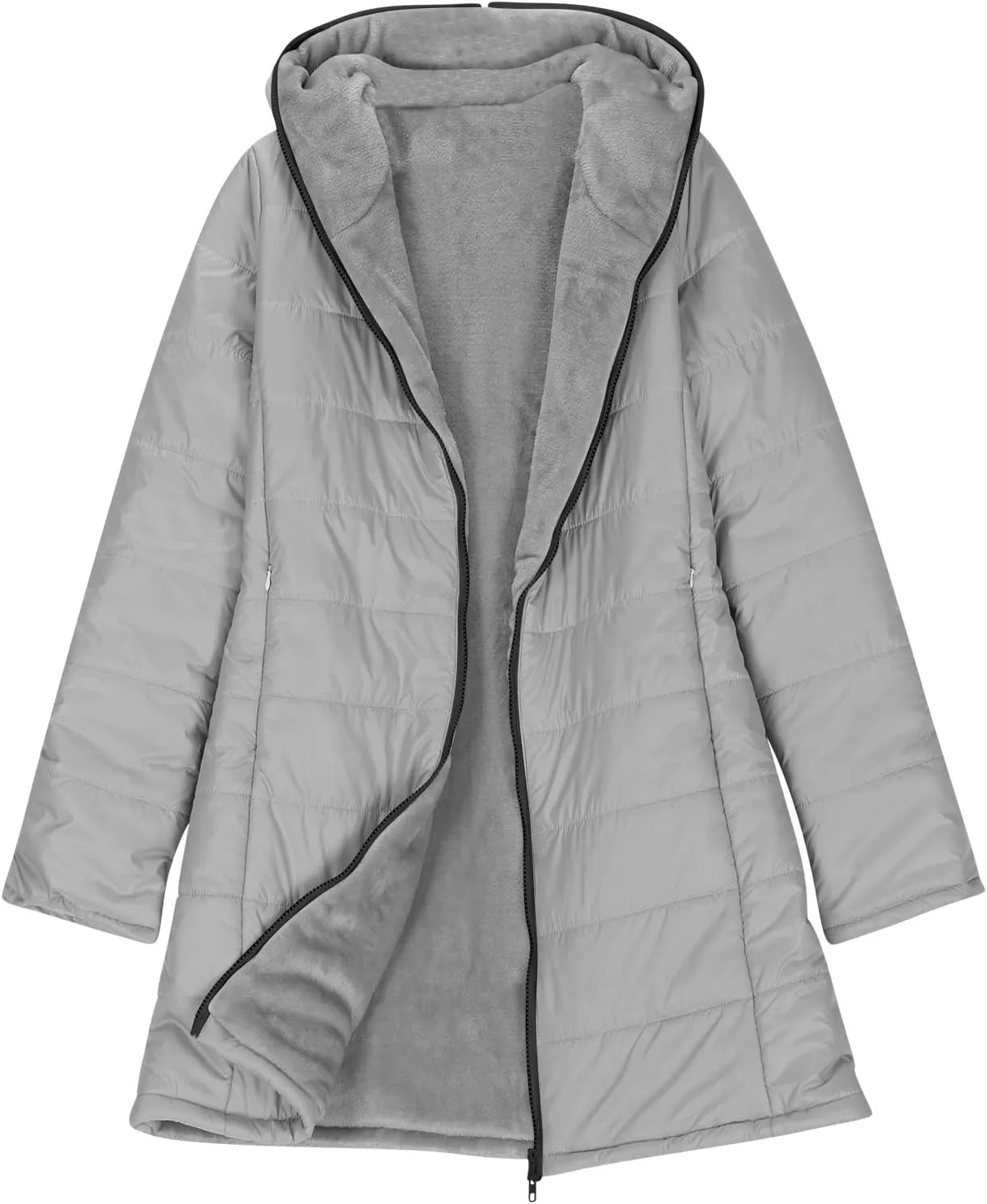 Plus Size Winter Coats for Women Collared Puffer Vest with Pockets Quilted Padded Jacket Women Women Winter Clothes