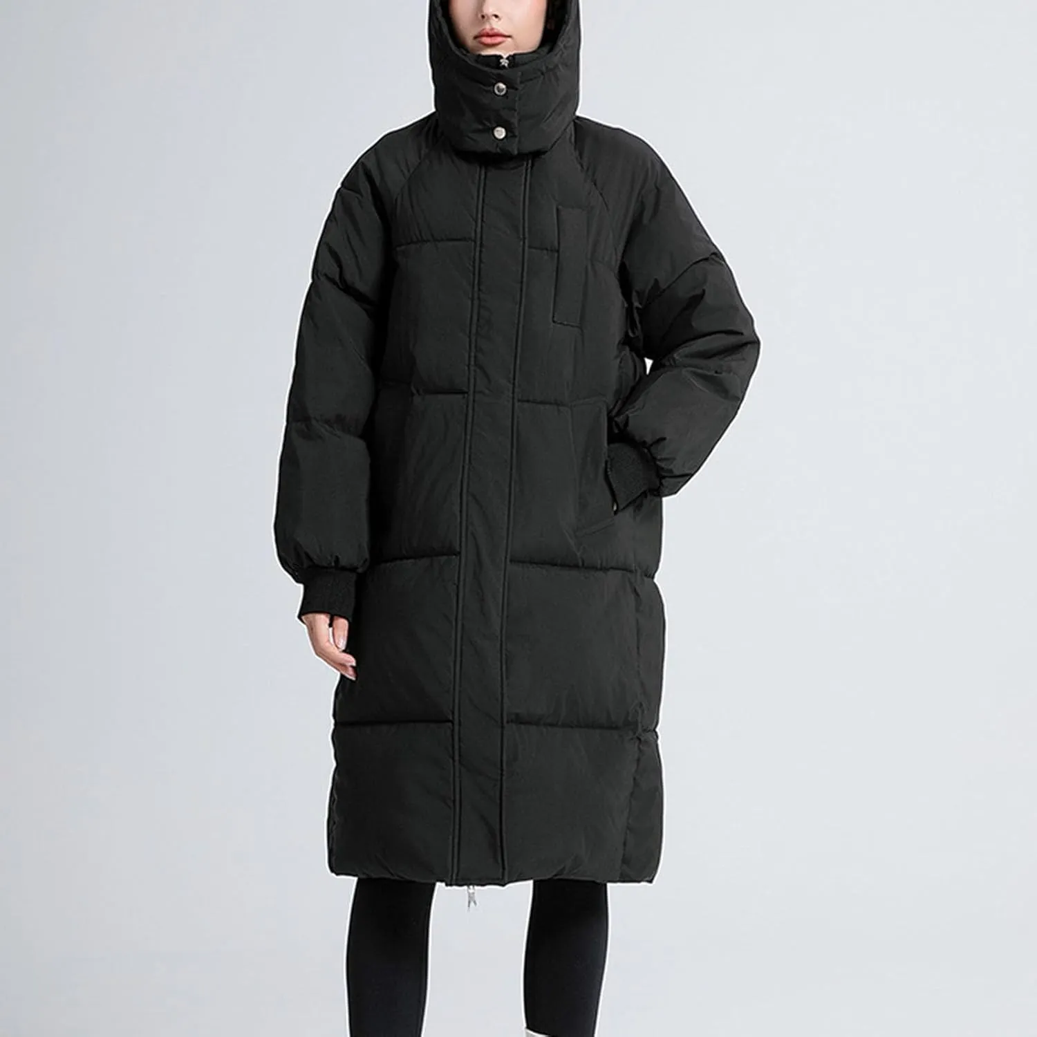 Quilted Jackets for Women Oversized Fleece Lined Down Jacket Plain Zip Up Parka Stylish Trending Now Hoodie Coats