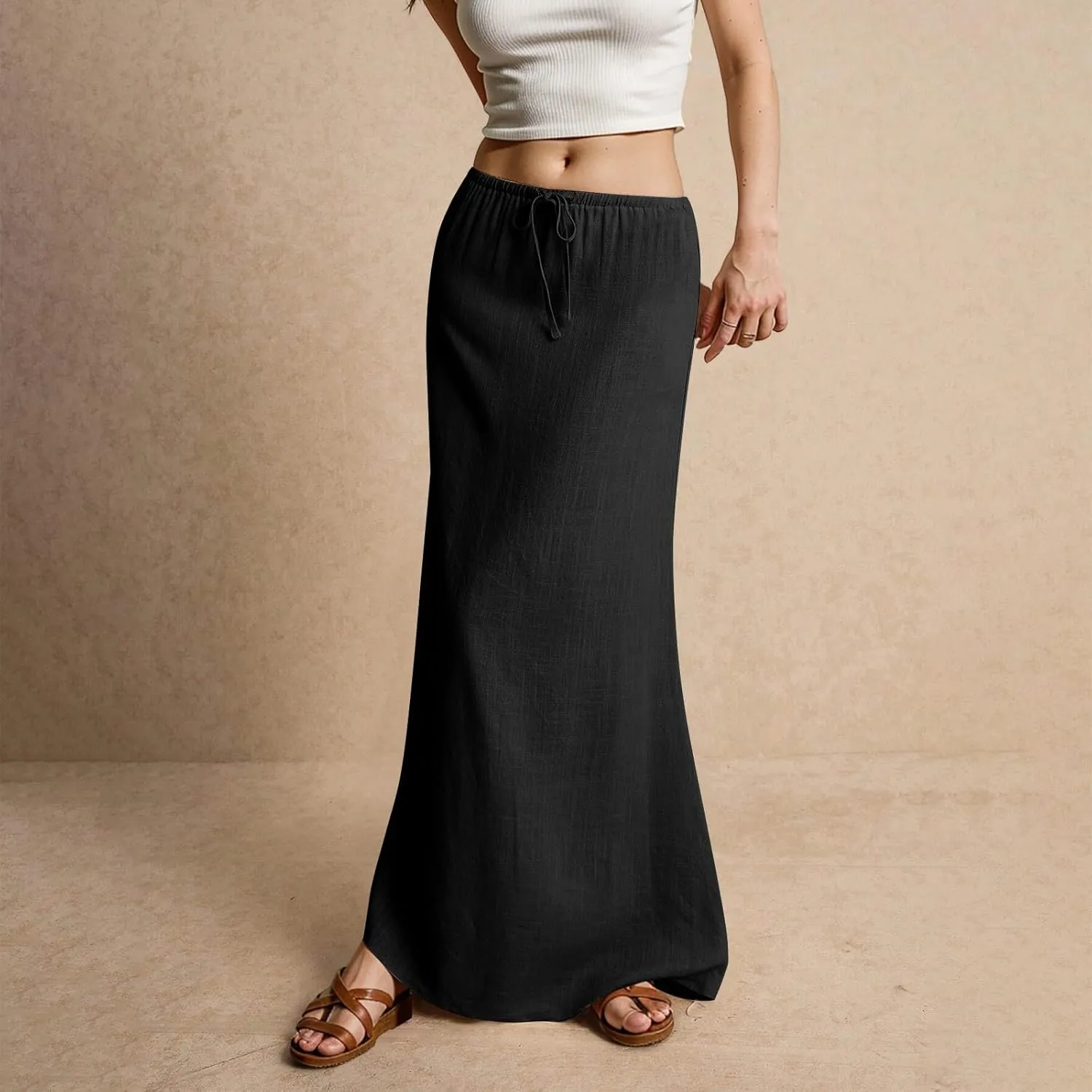 Summer Skirts for Women Elastic Waist Peasant Cute Going Out Flutter Festival Trendy Country Swing Skirts for Women Trendy