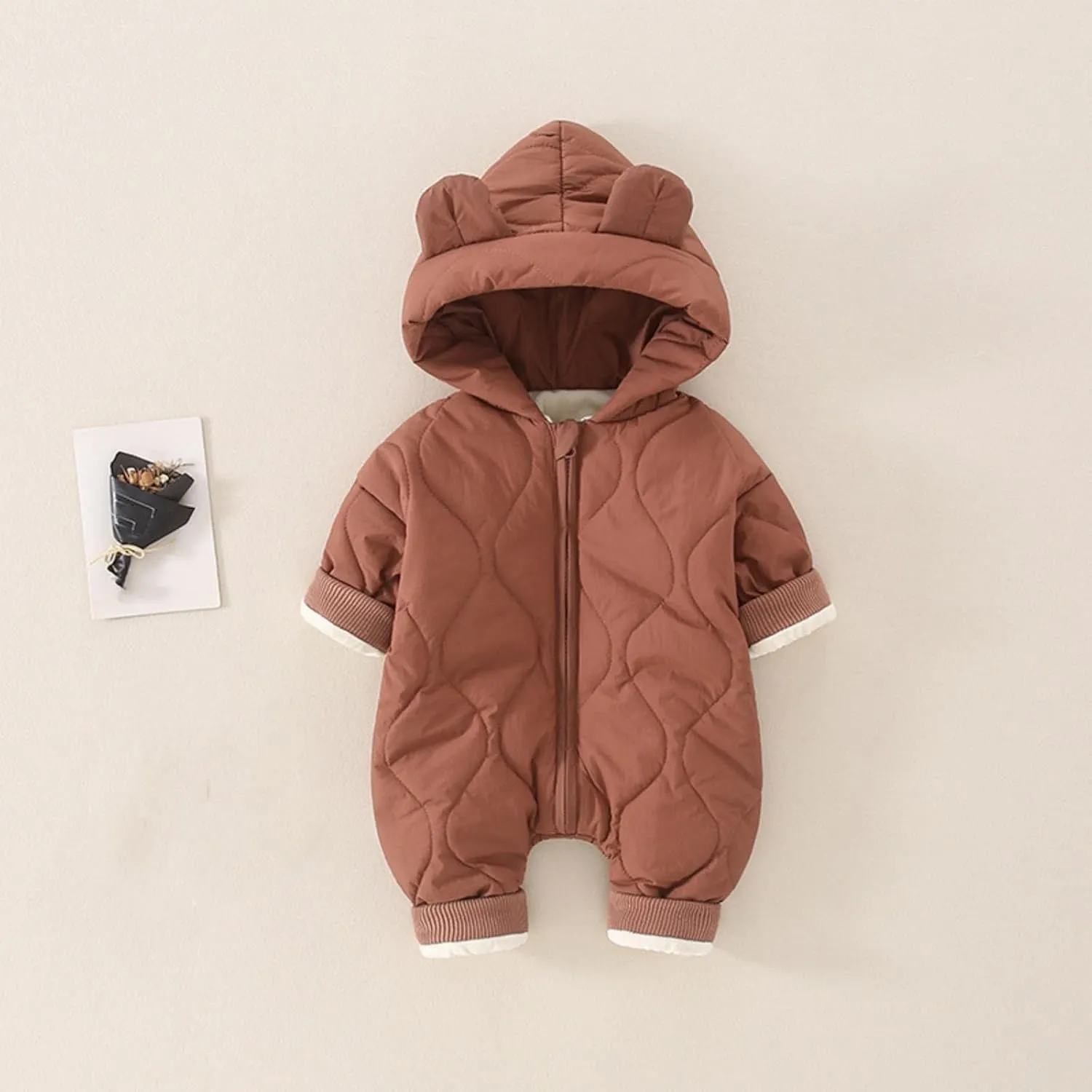 Toddler Boys Girls Hooded Jacket Fleece Hoodies Cute Bear Ear Winter Solid Color Coat Fuzzy Warm Winter Outwear