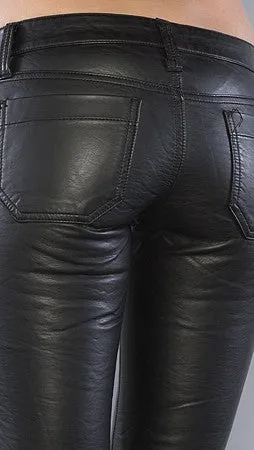 Tripp NYC The Deville Pleather Pant in Black