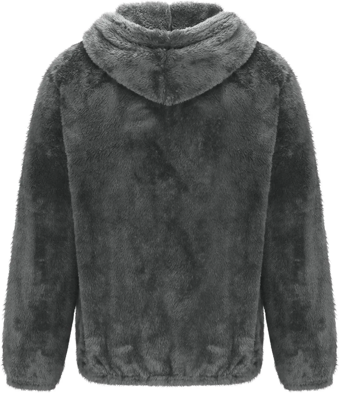 Zeiyignr Men's Sherpa Hoodie Jacket Fleece Lined Zip Up Warm Hoodies Sweatshirt Winter Fluffy Fuzzy Sweater Warm Hooded Coat